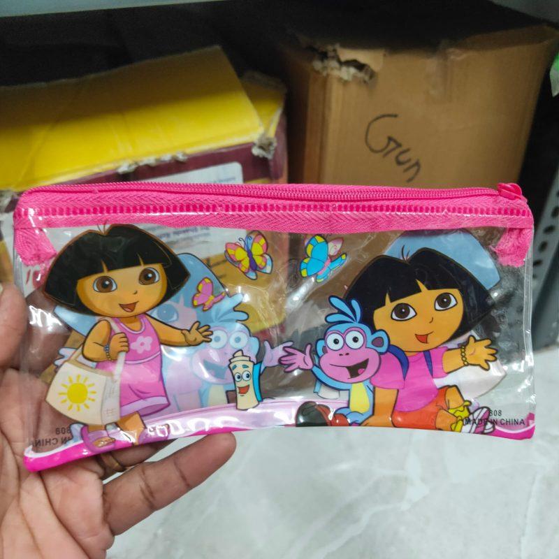 Dora cartoon transparent pouch